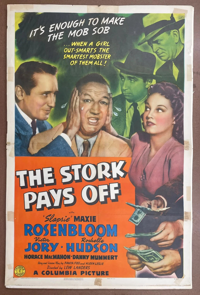 The Stork Pays Off 1941 Original US One Sheet Movie Poster