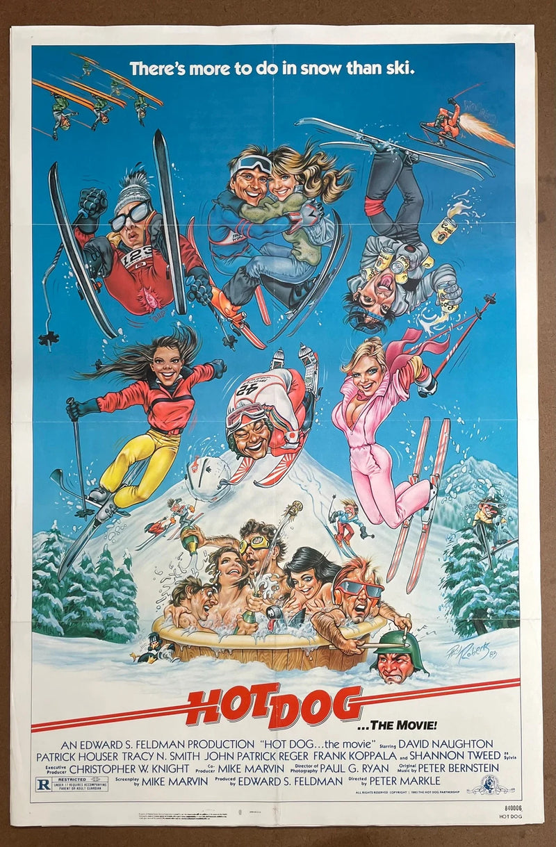 Hot Dog The Movie 1984 Original US One Sheet Folded Movie Poster Ski Comedy