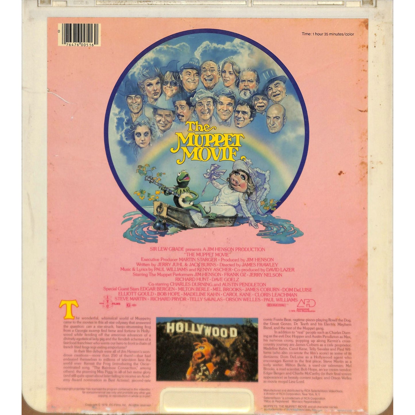 The Muppet Movie (1979) Vintage CED Videodisc TESTED WORKING