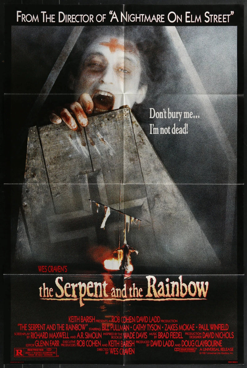 The Serpent and the Rainbow (1988) Original Horror One Sheet Poster 27x41