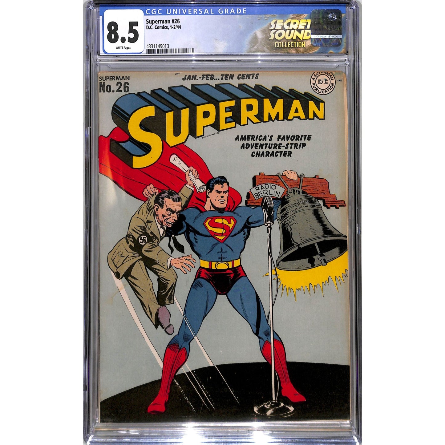 Superman #26 (1944) CGC 8.5 HIGH GRADE GOLDEN AGE SUPERMAN!