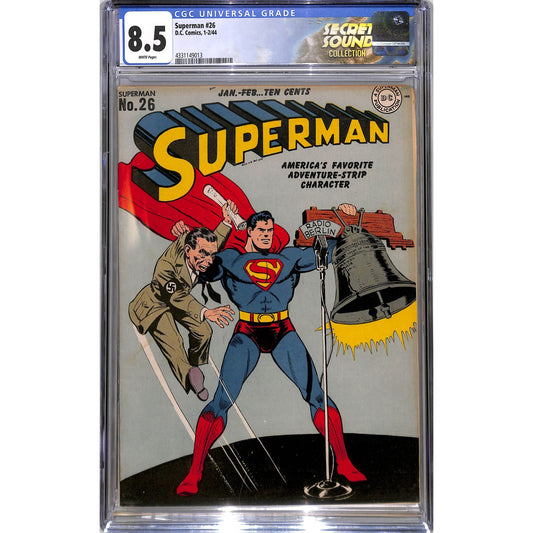 Superman #26 (1944) CGC 8.5 HIGH GRADE GOLDEN AGE SUPERMAN!