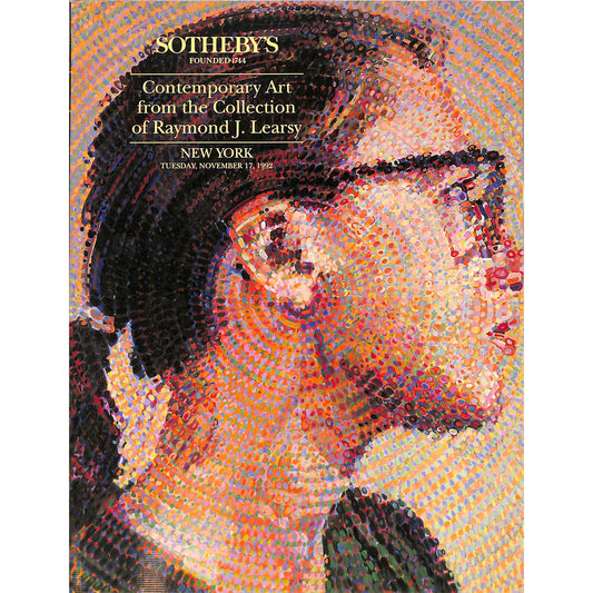 Sotheby's Contemporary Art of Raymond J. Learsy Auction Catalog November 17, 1992