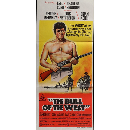The Bull of the West (1972) Original Australian Day Bill Movie Poster