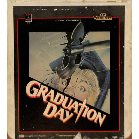 Graduation Day (1981) Vintage CED RCA SelectaVision Videodisc TESTED WORKING