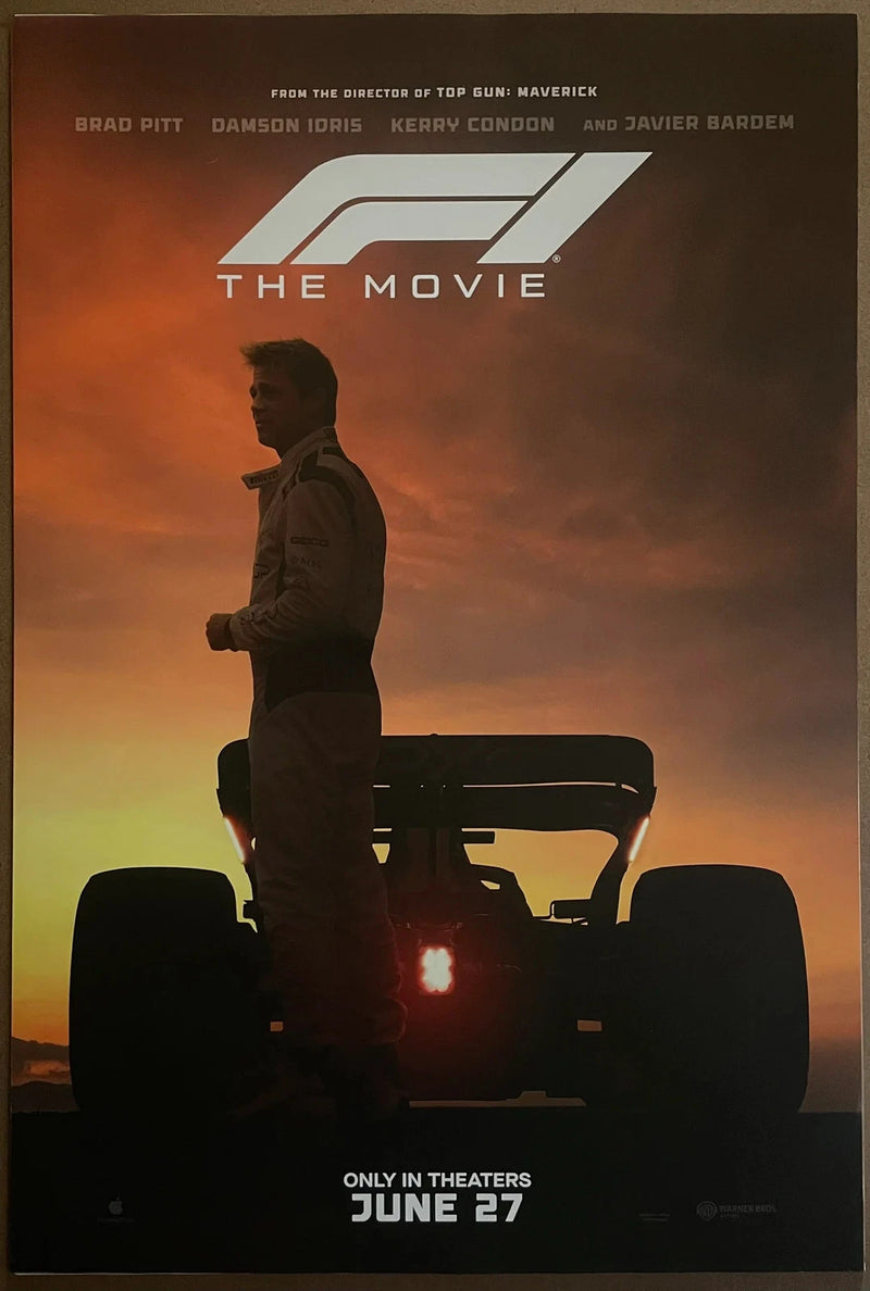 F1 The Movie 2025 Brad Pitt Formula One Racing 27x40 DS Poster