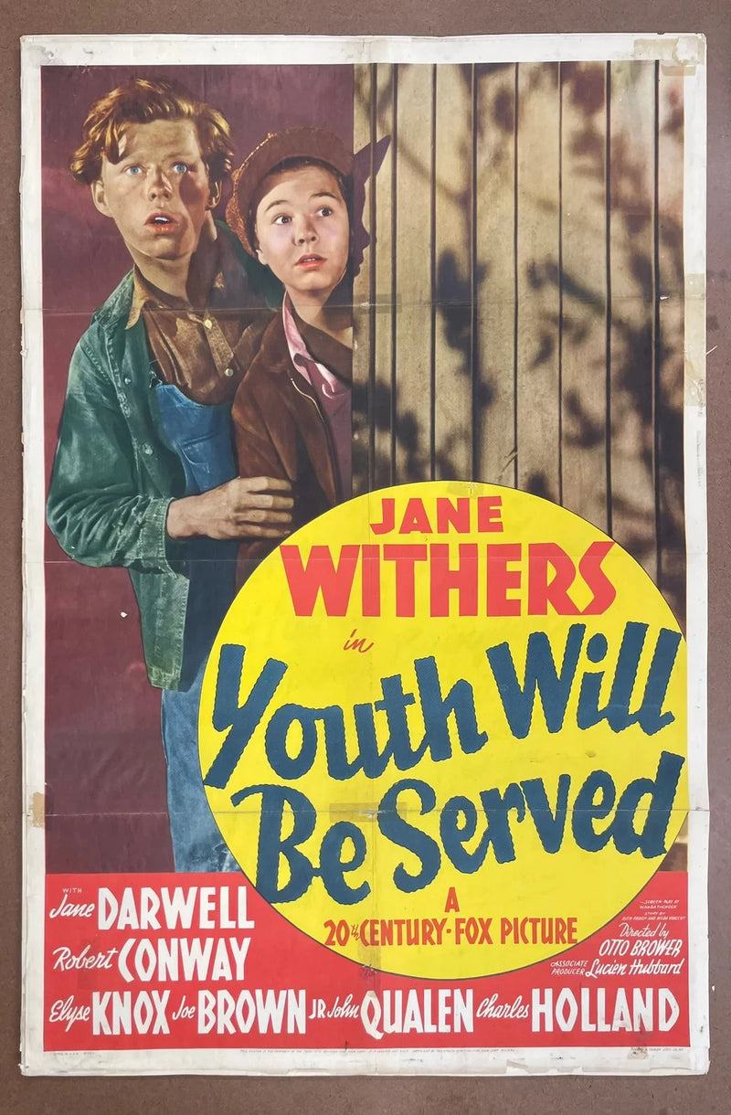 Youth Will Be Served 1940 Original US One Sheet Movie Poster
