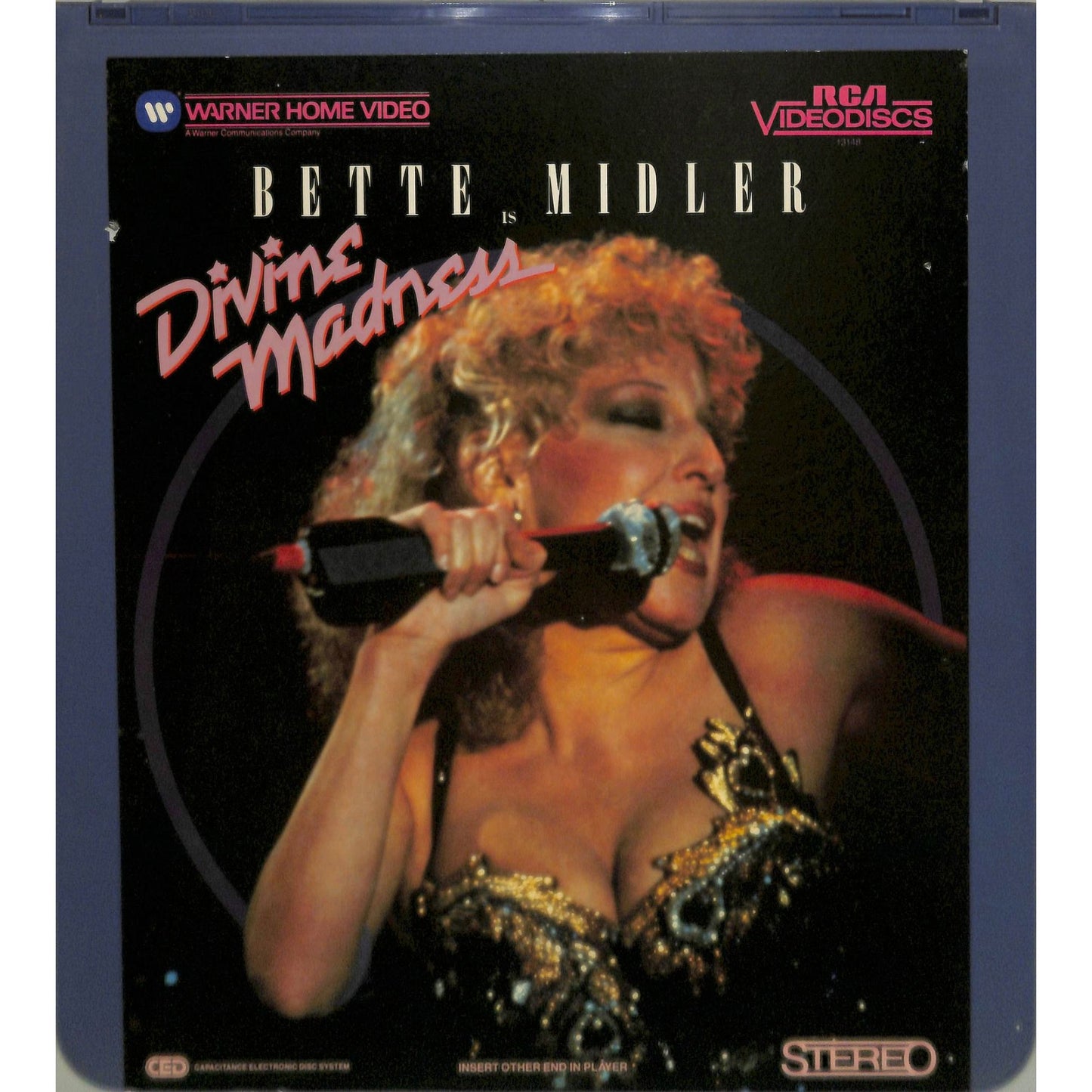 Divine Madness Live (1980) CED RCA SelectaVision TESTED WORKING