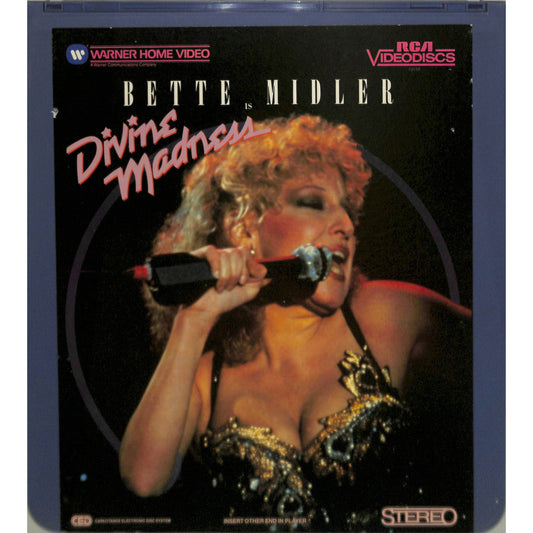 Divine Madness Live (1980) CED RCA SelectaVision TESTED WORKING