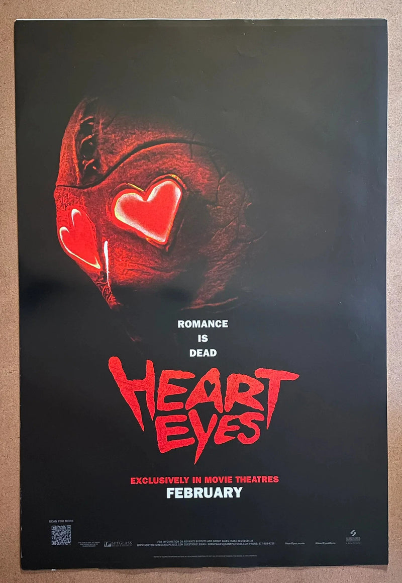 Heart Eyes 2025 US One-Sheet rolled Movie Poster Horror Slasher Valentine