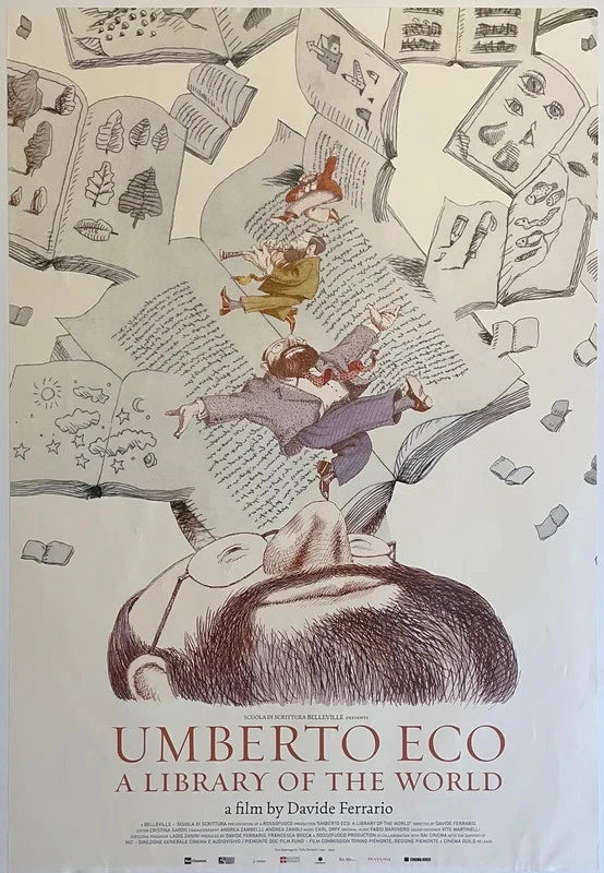 Umberto Eco A Library of the World 2022 Original Movie Poster 27x40 SS