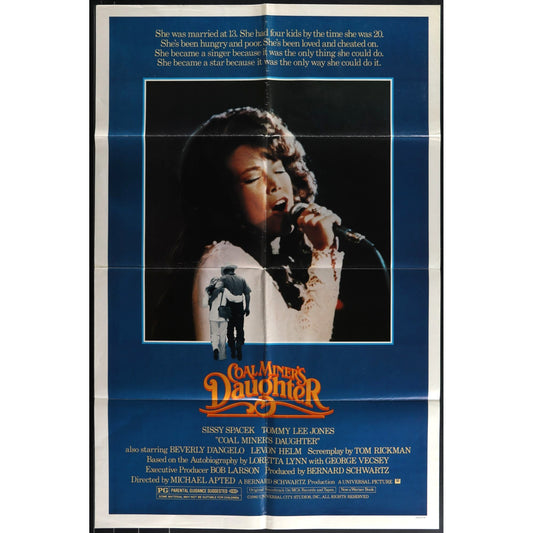 Coal Miner's Daughter (1980) Original Movie Poster Folded 27x41 Sissy Spacek