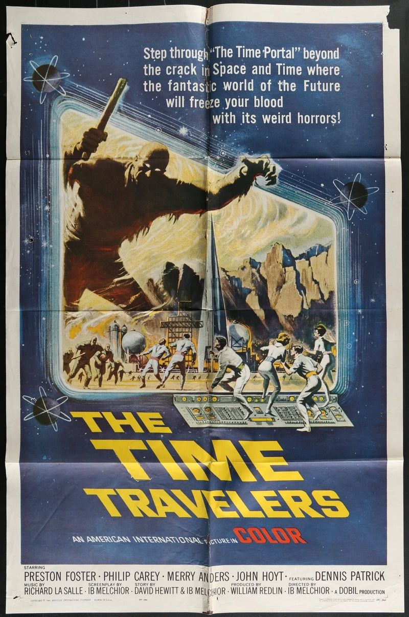 The Time Travelers (1964) Original One Sheet Sci-Fi Poster 27x41 Preston Foster