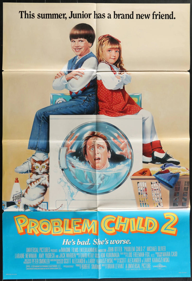 Problem Child 2 (1991) Original Movie Poster One Sheet 27x40 John Ritter