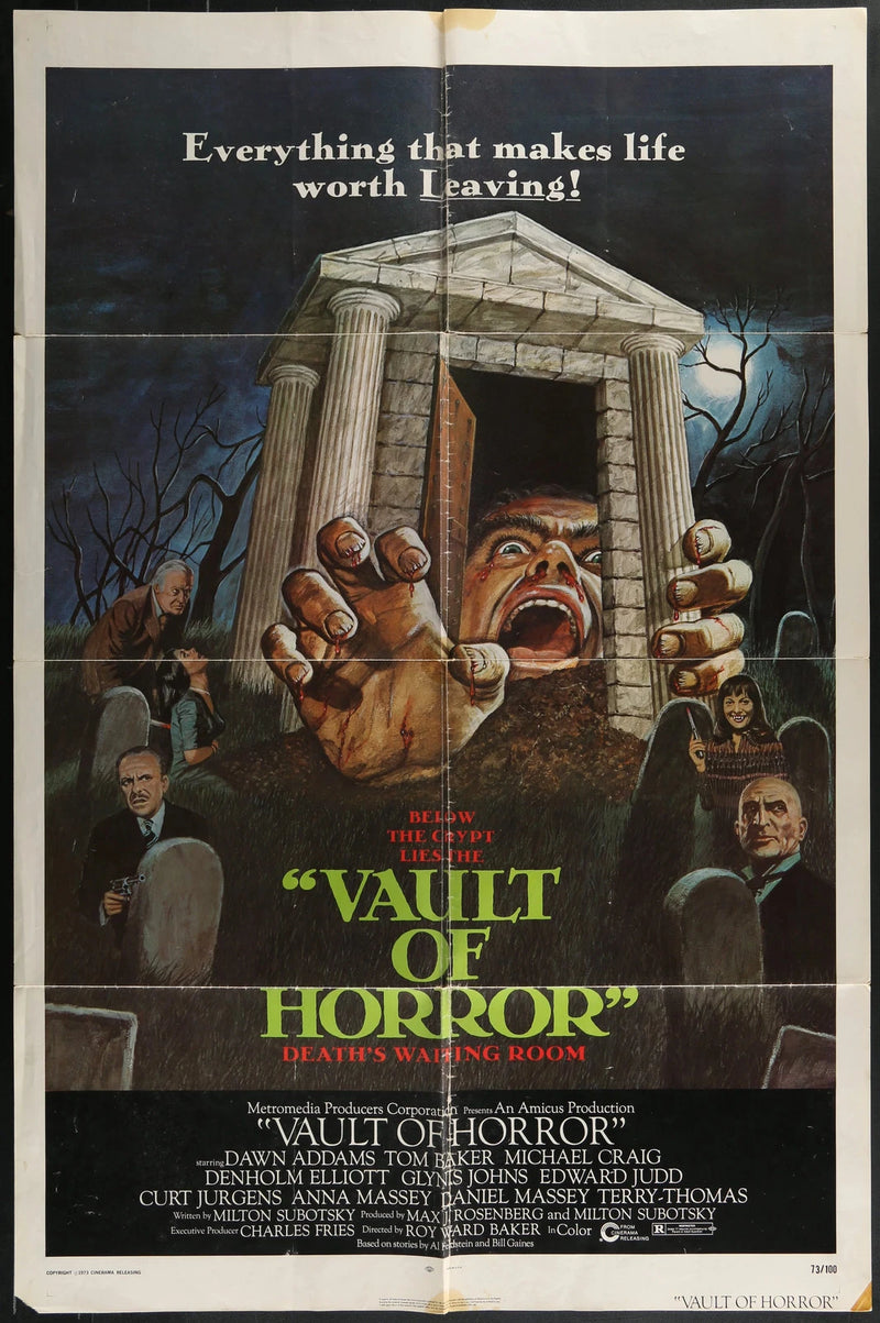 Vault of Horror (1973) Original One Sheet Horror Poster 27x41 Dawn Addams