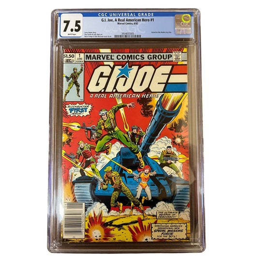 G.I Joe, A Real American Hero #1 CGC Graded 7.5