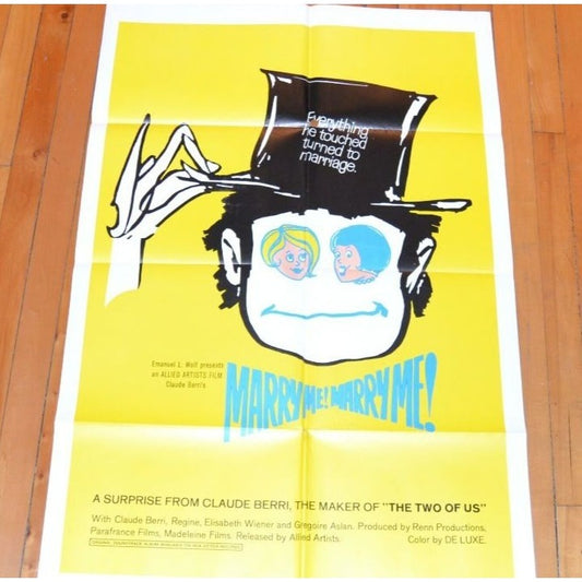 Marry Me! Marry Me! (1968) Original Movie Poster 27x41 Folded