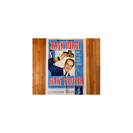 Task Force (1949) Warner Bro's Original Movie Poster 27x41 Folded