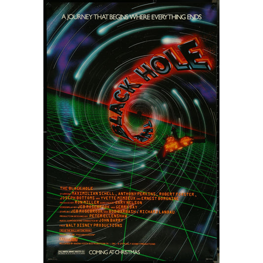 Black Hole 1979 sci-fi Original Theatrical Unfolded Movie Poster 26" x 39 1/2"
