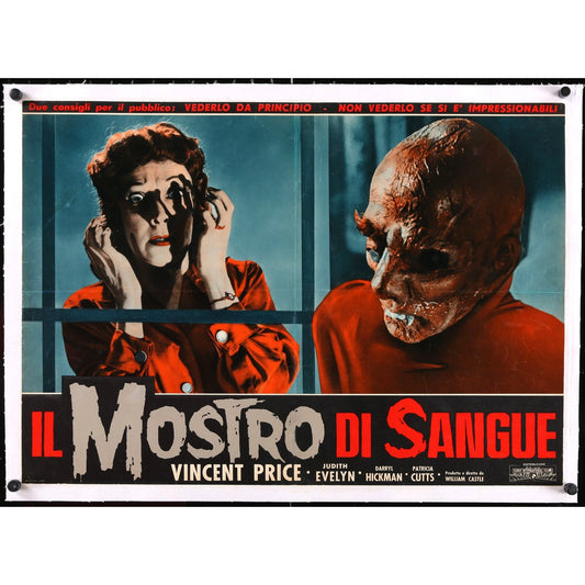 TINGLER (1962) Original Linen backed Italian Movie Poster 19" x 26 3/4"