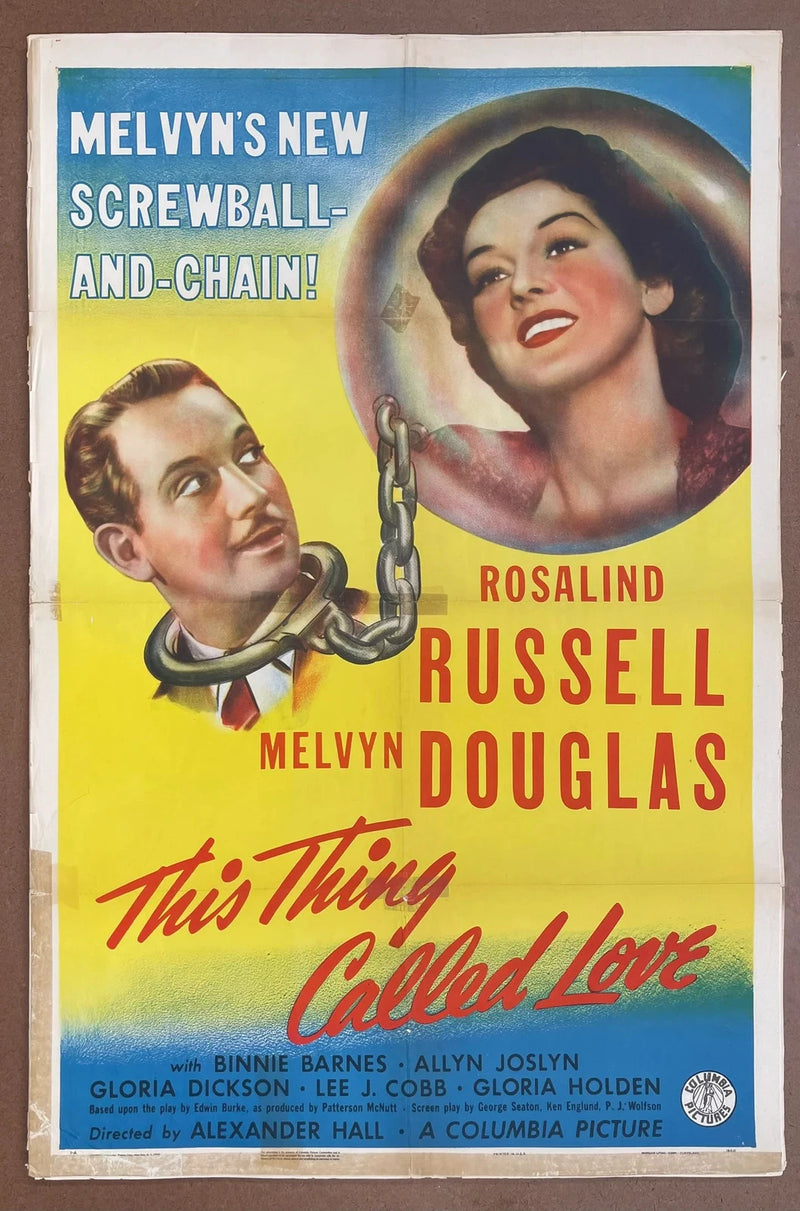 This Thing Called Love 1940 Original US One Sheet Movie Poster