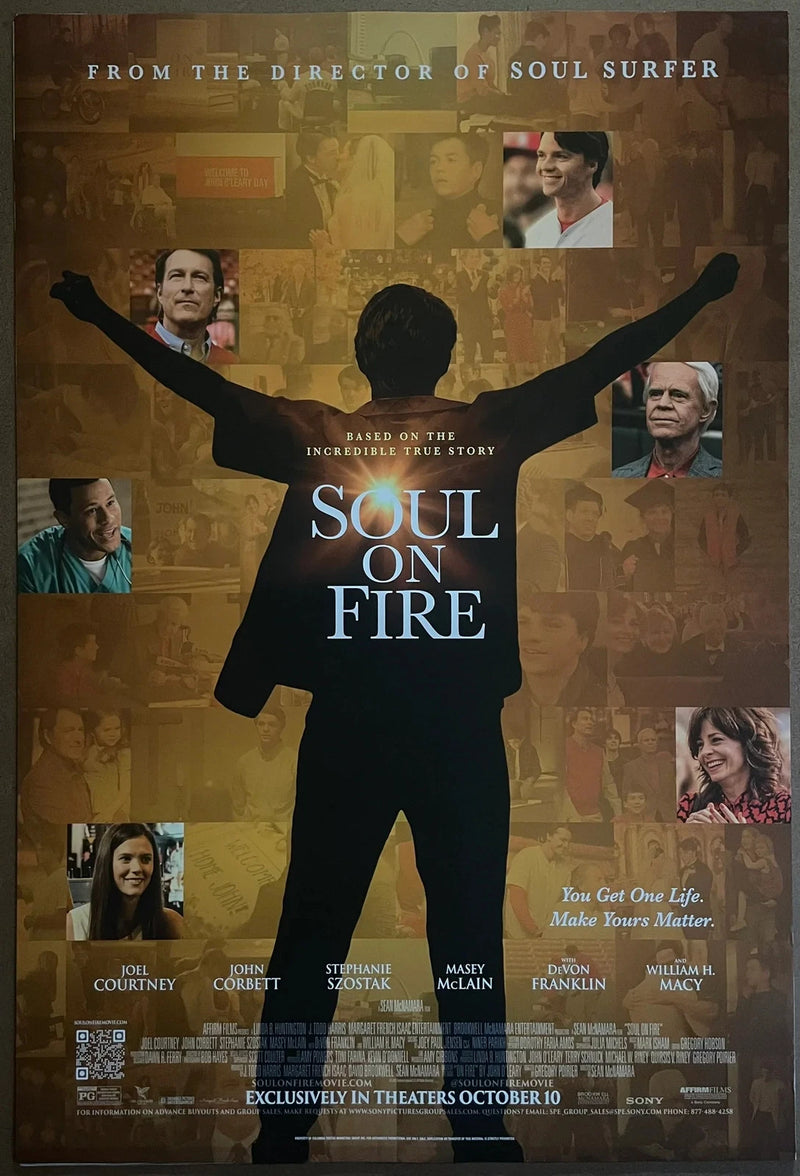 Soul on Fire 2025 Faith Drama Joel Courtney 27x40 Double-Sided Poster