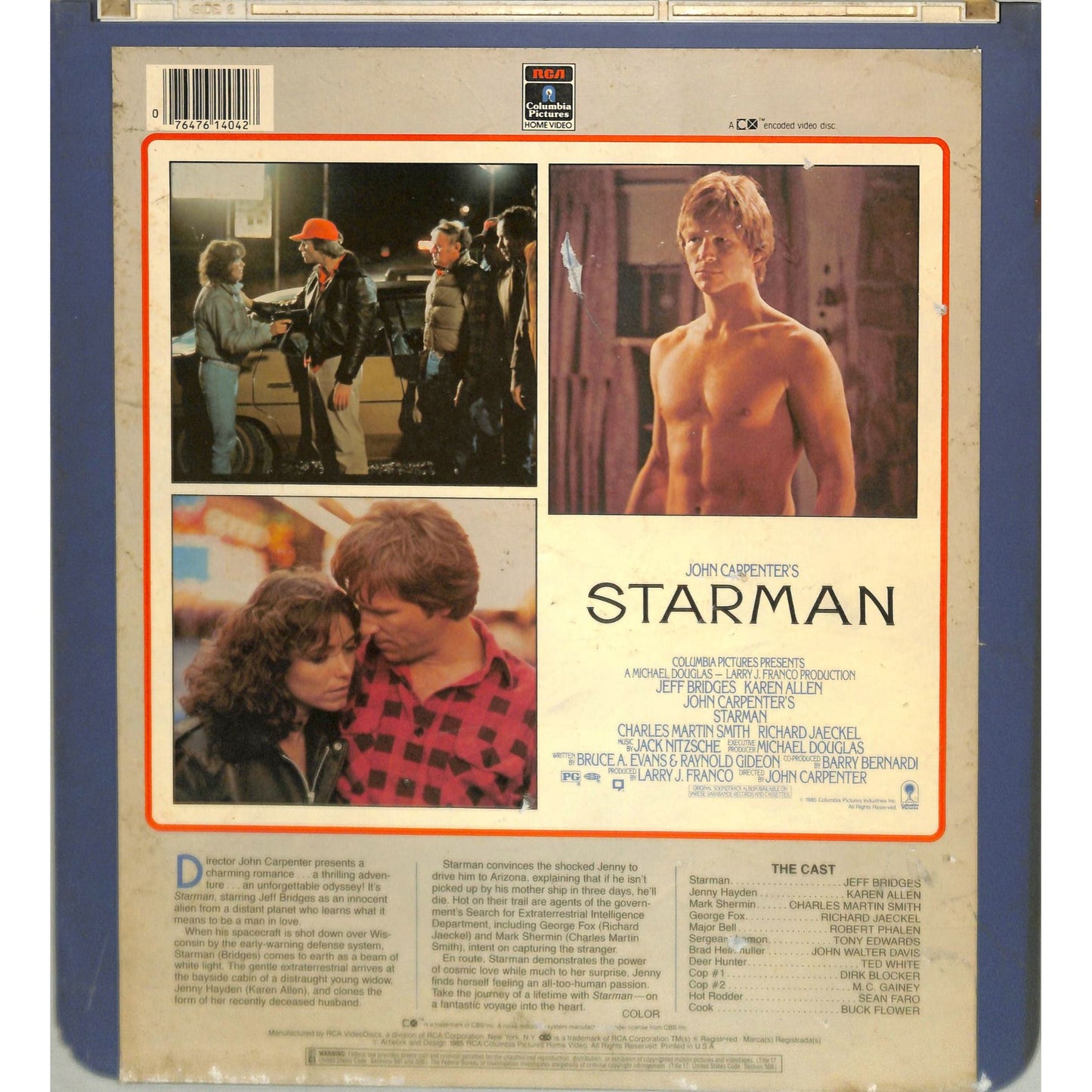 Starman (1984) Vintage CED Videodisc