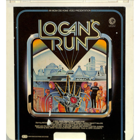 Logan's Run (1976) Vintage CED Videodisc