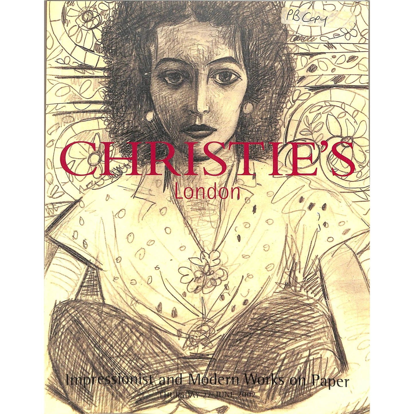 Christie's  Impressionist and Modern Works On Paper Auction Catalog June 27, 2002