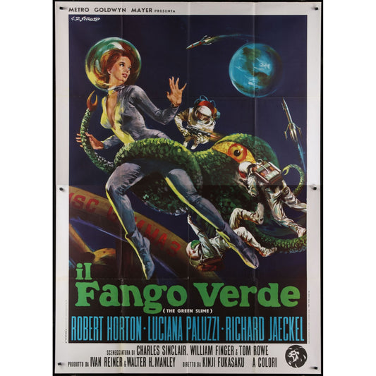 The Green Slime (1968) Original Folded Italian 2P Movie Poster