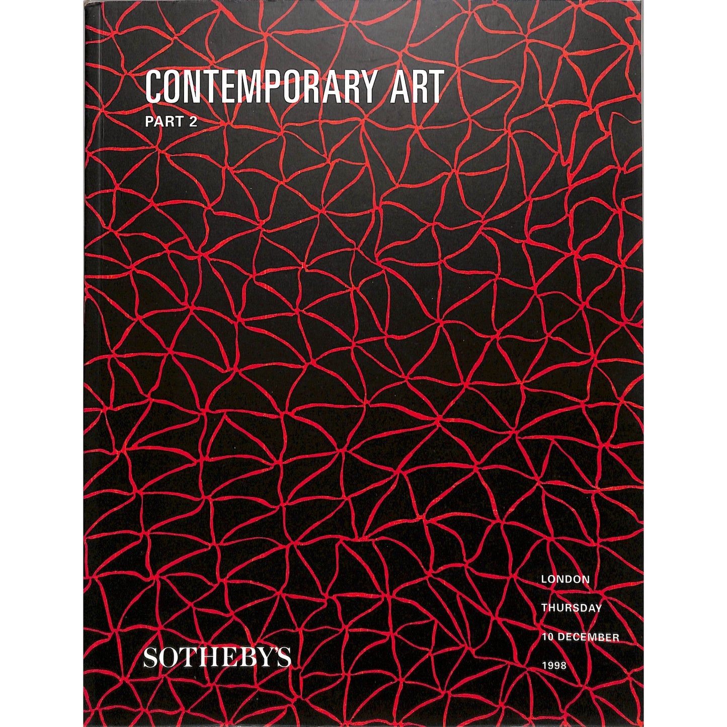 Sotheby's Contemporary Art Part 2 Auction Catalog December 10, 1998