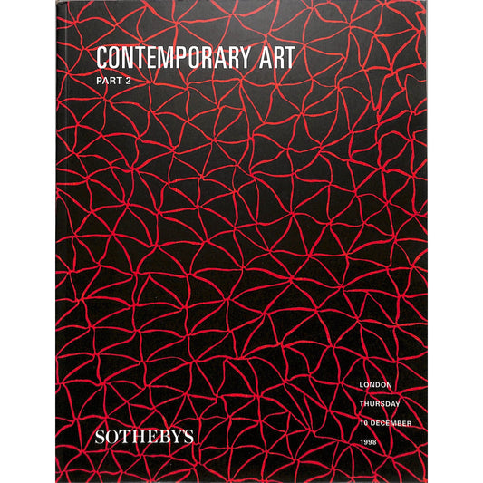 Sotheby's Contemporary Art Part 2 Auction Catalog December 10, 1998