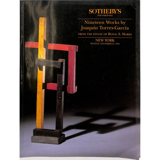 Sotheby's Royal S. Marks Art Auction Catalog November 23, 1992