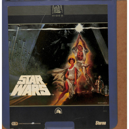 Star Wars: A New Hope (1977) Vintage RCA CED SelectaVision Videodisc TESTED WORKING