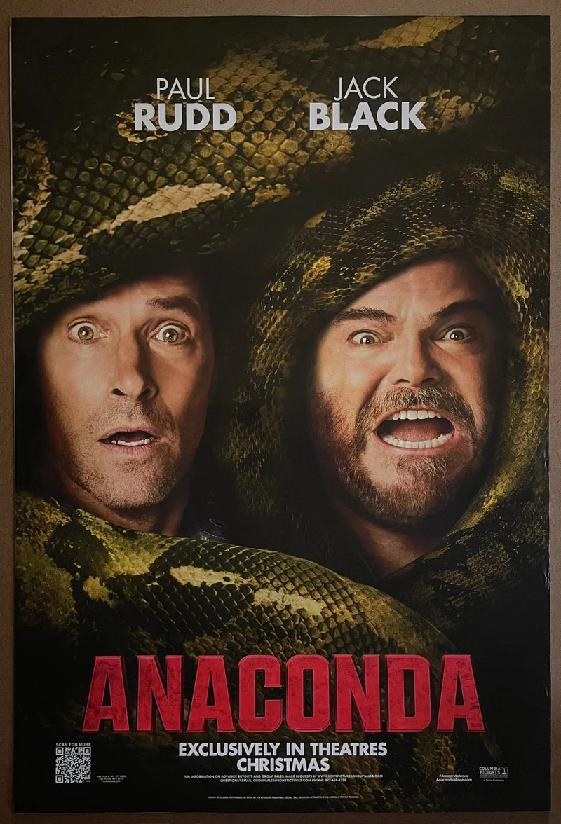 Anaconda 2025 USA One Sheet DS Rolled Movie Poster Paul Rudd Jack Black
