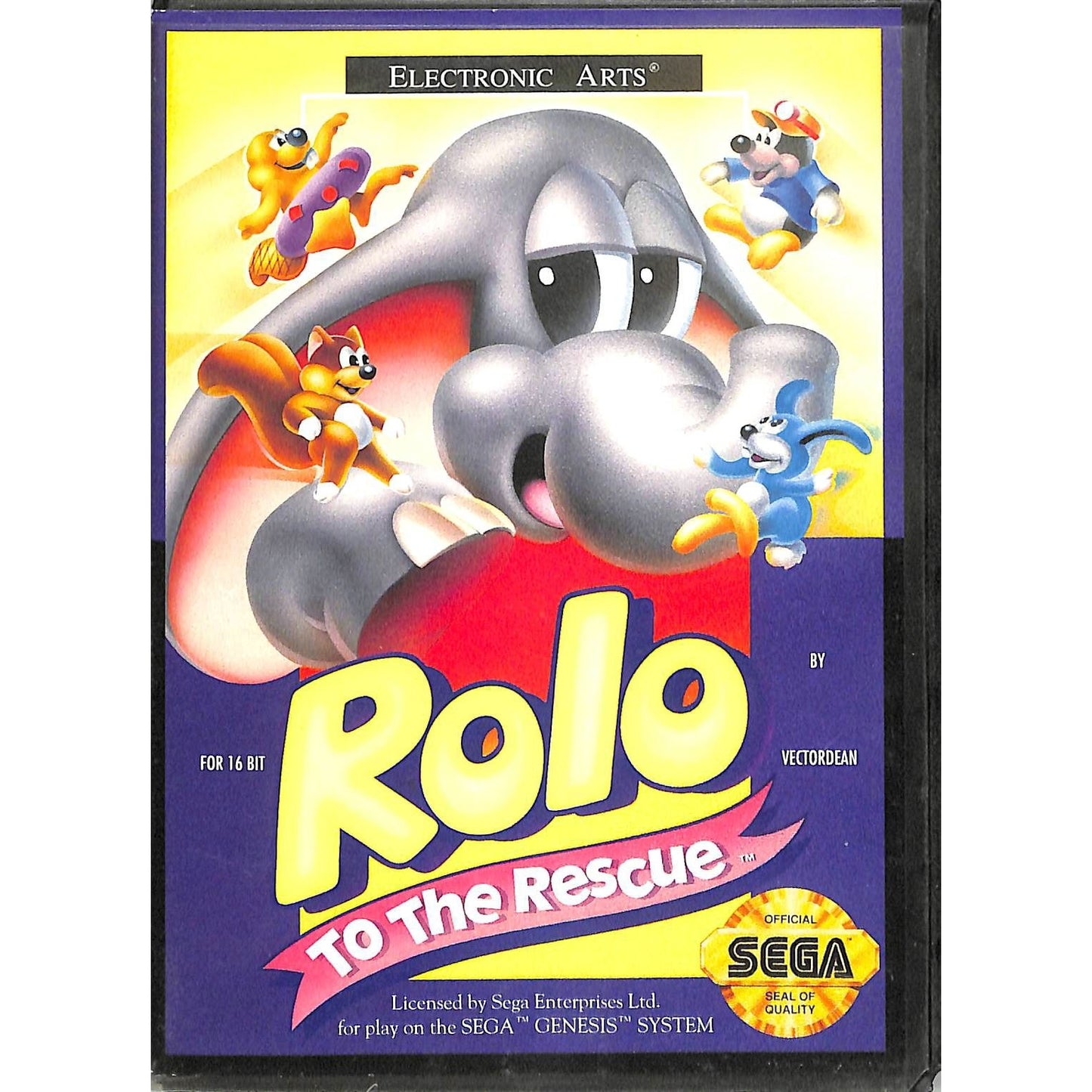 Rolo to the Rescue (1993) Sega Genesis Cartridge Complete in Box