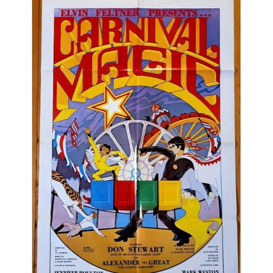 Carnival Magic (1983) Original Movie Poster 27x41 Folded Don Stewart