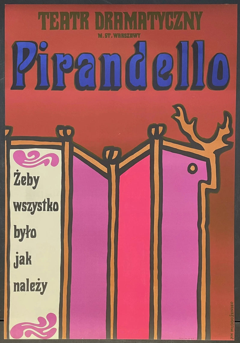 Żeby Wszystko Było Jak Należy (1973) Original Polish Theatre Poster 23x33