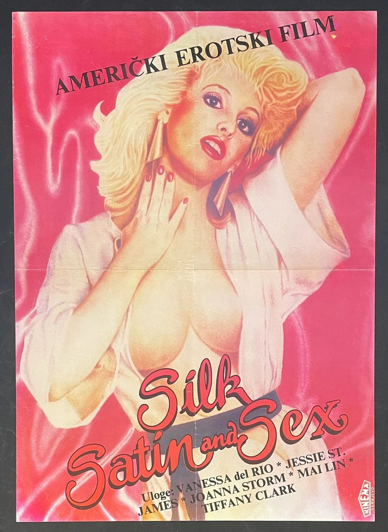 Silk, Satin and Sex (1983) Original Yugoslav Film Poster 19x26