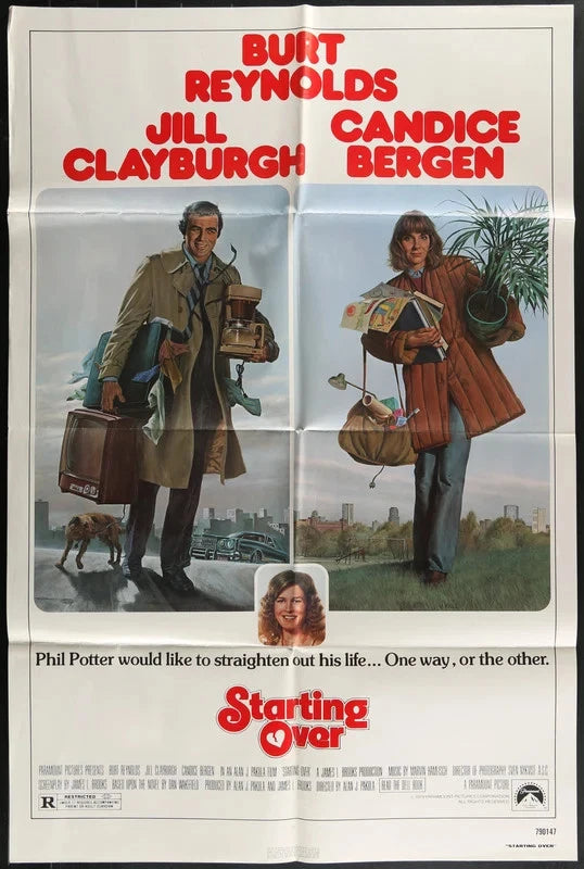 Starting Over (1979) Original Movie Poster 27x41 Burt Reynolds Jill Clayburgh US