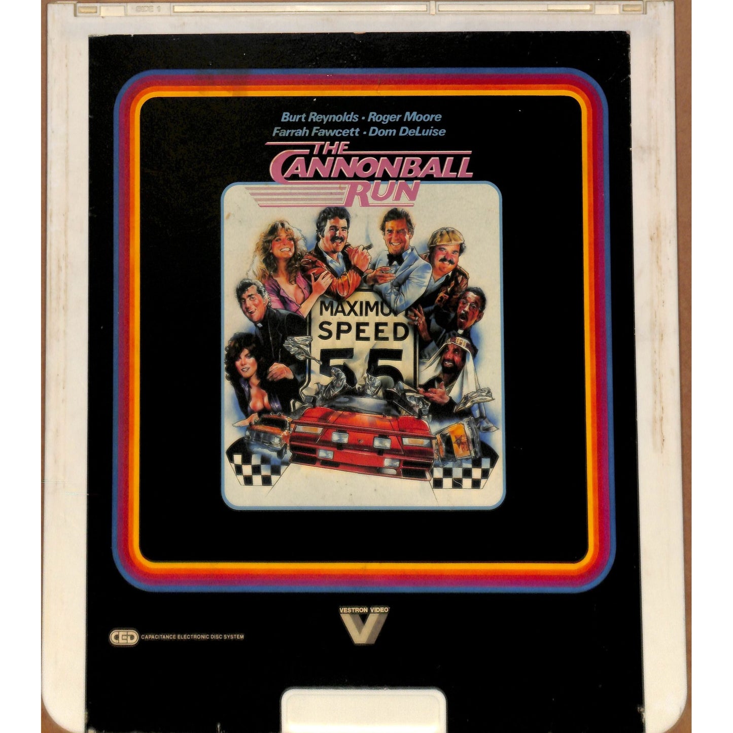 The Cannonball Run (1981) Vintage CED RCA SelectaVision Videodisc TESTED WORKING