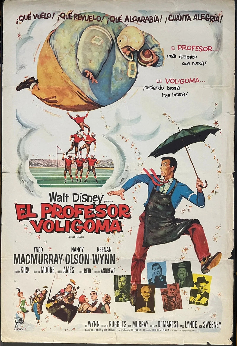 El Profesor Voligoma (1963) Original Spanish Movie Poster 29x43