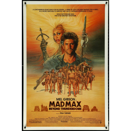 Mad Max Beyond Thunderdome (1985) Original Movie Poster Rolled 37x41