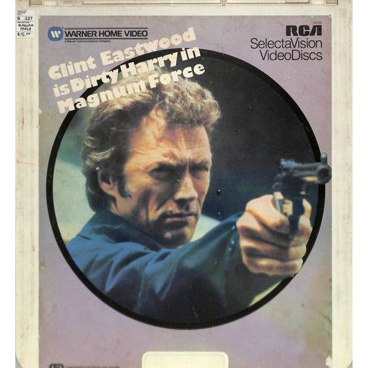 Magnum Force (1973) Vintage CED Videodisc TESTED WORKING