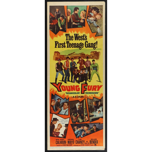 Young Fury (1964) Original Movie Poster 14x36