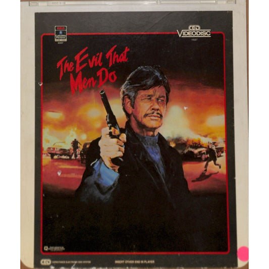 The Evil That Men Do (1984) CED RCA SelectaVision Videodisc TESTED WORKING