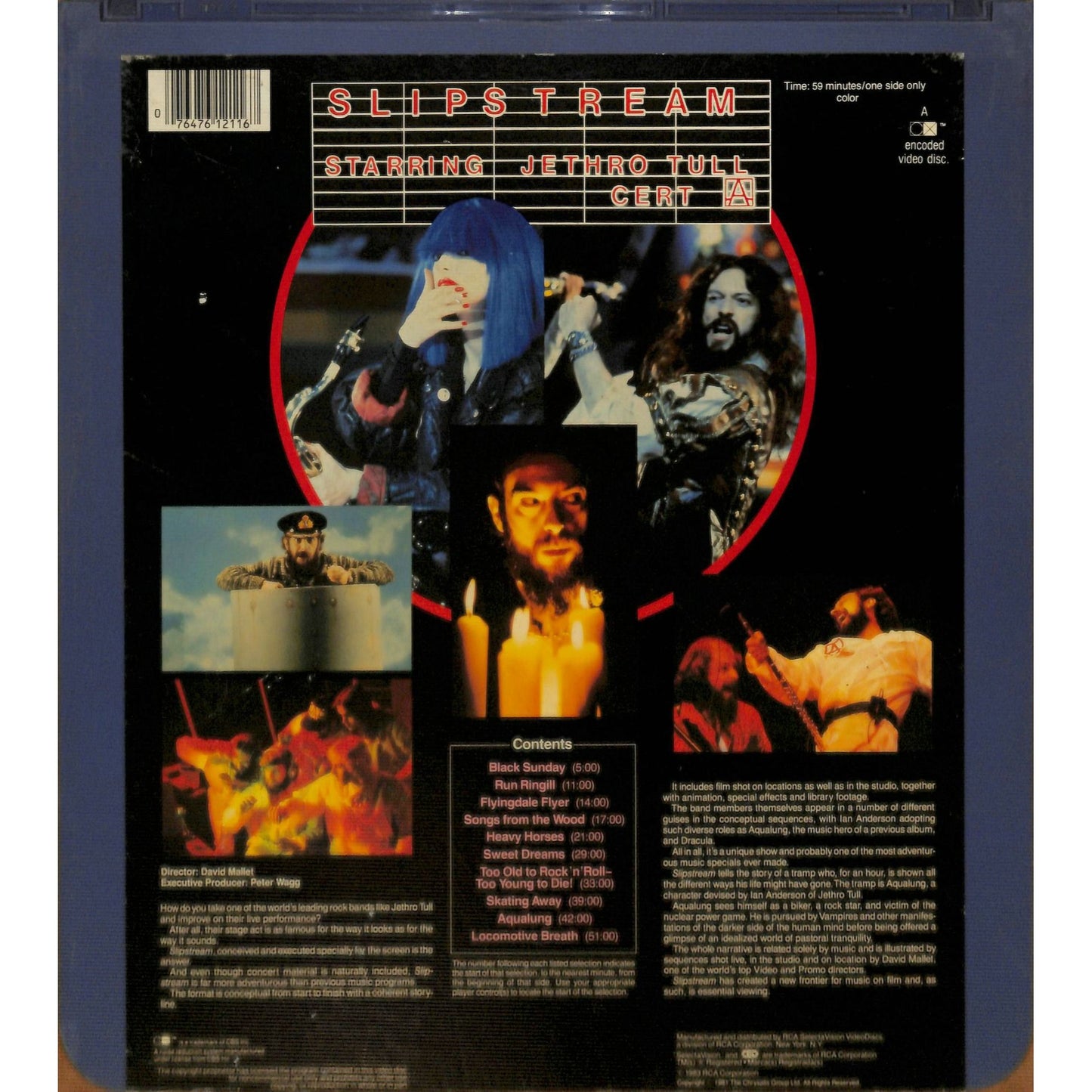 Jethro Tull-Slipstream (1981) Vintage CED RCA SelectaVision TESTED WORKING