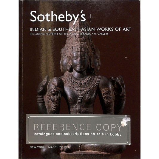 Sotheby's Indian & Southeast Asian Art Auction Catalog March 23, 2007