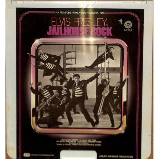 Jailhouse Rock (1957) Vintage CED RCA SelectaVision Videodisc TESTEDWORKING