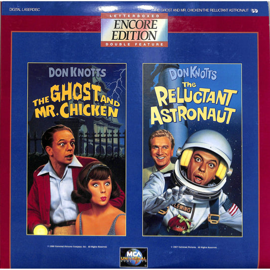 Don Knotts The Ghost & Mr. Chicken/The Reluctant Astronaut (1966, 1967)Laserdisc
